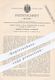 Original Patent - Schumacher & Albert Koch , Köln / Kalk , 1884 , Öl - Spritzkanne | Schmieröl , Maschinen , Schlosser - Historical Documents