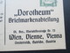 Österreich Um 1910 Ganzsache / Privatganzsache Stempel: Stern / Sternkreis. Dorotheum Briefmarkenabteilung. Auktion - Briefe U. Dokumente