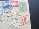 Jugoslawien 1927 Ganzsache Mit Nachporto / Österreichische Nachportomarken! Rot Und Blaustift! Tolle Karte - Cartas & Documentos