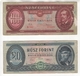 Petit Lot De 2 Billets D'Hongrie. 20 Forint (30/6/1969) Pick #169e Et 100 Forint (24 Aôut 1960) Pick #171b - Hongrie