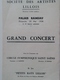 Programme De La Société Des Artistes Lillois Palais Rameau 1938  Cercle Symphonique Saint Saens  Les Petits Rats Lillois - Programme