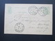 Luxemburg 1893 Ganzsache Vianden Nach Diekirch Gesendet! - Stamped Stationery