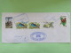 Nicaragua 2016 Cover To Norway Sent Back - Cars Ford - Train Birds Orchid Flower Butterfly - Nicaragua