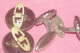 BOUTONS DE MANCHETTE Et De COL 2 Paires VINTAGE NOIR - Cuff Links & Studs