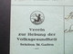 Schweiz 1935 Nachnahmekarte Mitgliederbeitrag. Verein Zur Hebung Der Volksgesundheit Sektion St. Gallen. - Cartas & Documentos
