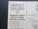 Schweiz Brief 1933 Miltärsache Affaire Militaire. Schweiz. Armee. Bern Statt Folio Und Quart Verwende Normformat - Cartas & Documentos