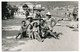 REAL PHOTO Ancienne Bikini Hat Women Man And Kids On Beach Scene Femmes Homme Et  Enfants Sur Plage, Photo ORIGINAL - Autres & Non Classés