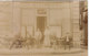 PARIS 19E : T.RARE CARTE -PHOTO DE 1909.BAR-RESTAURANT " F. CHASSAGNE " RUE DU CHEMIN DE FER.PLI HAUT GAUCHE - Arrondissement: 19