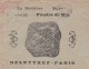 38485enveloppe Illustrée Parfumerie Delettrez Paris-Menton 28-09-1905 Avec Facture Defect - 1877-1920: Période Semi Moderne