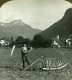 Suisse Paysan De Altdorf Ancienne Photo Stereo Stereoscope ASC 1900 - Photos Stéréoscopiques