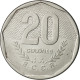 Costa Rica, 20 Colones, 1985, TTB, Stainless Steel, KM:216.2 - Costa Rica