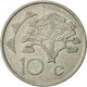 Namibia, 10 Cents, 1993, Vantaa, TTB, Nickel Plated Steel, KM:2 - Namibia