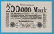 DEUTSCHES REICH 		200.000 Mark 09.08.1923 No K10	 P# 100  With Printer's Block - Other & Unclassified