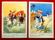 PUBLICITE 2 Cartes Publicitaires, Format CPA Dessin De PREJELAN Pour RICQLES - Pubblicitari