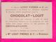 Image 12 X 8,5 Cm Chocolat Louit  Alsace La St Nicolas - Autres & Non Classés