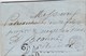 LAC De Balan (08) Pour Beaune (21) - 26 Janvier 1854 - CAD Rond Type 15 Sedan + Taxe Double Trait 25 + Ambulant - 1849-1876: Classic Period