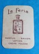 PARFUM Parfumerie Rare Carte Parfumée Parfum LENTHERIC Danseuse Paris Rue St Honoré La Féria - Anciennes (jusque 1960)
