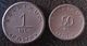 (J) GERMAN STATES - BOLDIXIUM: Porcelain Coin Set: 50 Pf And Mark 1921 UNC (1269)  WOOOOW!!! - Otros & Sin Clasificación