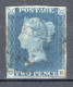 GB Queen Victoria 1840 Four Margin Two Penny Blue.  This Stamp Is In Very Fine Used Condition. - Oblitérés