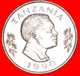 √ CANADA* TANZANIA ★ 1 SHILINGI 1990 MINT LUSTER! LOW START ★  NO RESERVE! President Mwinyi (1985-1995) - Tanzanie