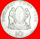 √ NEAR EDGE* TANZANIA ★ 10 SHILINGI 1990! LOW START ★ NO RESERVE! President J. K. Nyerere (1964-1985) - Tanzanie