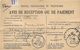 AVIS RÉCEPTION OU PAIEMENT POSTES TÉLÉGRAPHE & TÉLÉPHONES  1946  ANNEMASSE 74 HAUTE SAVOIE  JUSTICE DE PAIX CANTON LOT 3 - Historische Dokumente