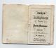 RARE Calendrier De Poche 1860, Petit Almanach Paris Dubois Trianon 4,1 X 6,1 Cm (en L'état - Small : ...-1900