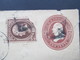 USA 1887 Ganzsache / Umshlag Mit Zusatzfrankatur Nr. 41 Mit Interessantem Stempel Fancy Cancel / Killer?!? Kreuz - Lettres & Documents