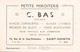 Carte Publicitaire C.Bas Petite Miroiterie à Saint-Quentin ( écritures, Taches ) - Publicités