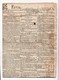 "1814  The Edinburgh Evening Courant".  Small Piece Torn Off  (see Scan)., Two Small Stains  Ref 0496 - Unclassified