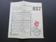 Belgien 1940 Und 42 Postpaketmarke Nr. 13 Halbierung Zu Militärzwecken!! Paketkarten ?!? - Otros & Sin Clasificación