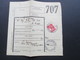 Delcampe - Belgien 1940 Und 42 Postpaketmarke Nr. 13 Halbierung Zu Militärzwecken!! Paketkarten ?!? - Autres & Non Classés