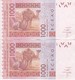 PAREJA CORRELATIVA DE SENEGAL DE 1000 FRANCS DEL AÑO 2003 CALIDAD EBC (XF) (CAMELLO-CAMEL) (BANK NOTE) - Sénégal