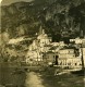 Italie Amalfi Marina Vue De L'Hotel Cappuccini Ancienne Photo Stereo NPG 1900 - Photos Stéréoscopiques