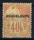 Guadeloupe:  Yv 24 MH/* Flz/ Charniere - Unused Stamps