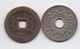 Lot De 2 Pièces Asiatiques Et Trouées : Chine 1736 & Japon 1965 - Autres – Asie