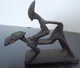 Bronze, Cire Perdue - Afrique De L'Ouest, Duo érotique, Oeuvre Unique - Poids Emballé 400 G. - 9 Cm X 7 Cm - Art Africain