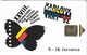 Czechoslovakia - CSFR Telecom - Cinema Fest. Karlovy Vary, Butterfly - SC5, 100U, Cn. 41867, 1992, 10.000ex, Used - Czechoslovakia