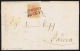 Lombardo-Veneto Sa Nr 6 On Letter  Rovigo To Padova 1855 - Lombardo-Vénétie