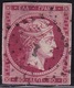 GREECE 1861 Large Hermes Head Fine Provisional Athens Prints 80 L Deep Rose With Orange CN Vl. 20 - Gebruikt