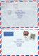 China  Airmail  .2  Covers Sent To Denmark.  H-1329 - Posta Aerea