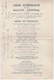 MENU Grand Format 3 Décembre 1938 / LIGUE AUVERGNATE ET DU MASSIF CENTRAL - Menus