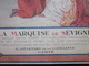 BOUTIQUE DE LA MARQUISE DE SÉVIGNÉ 11bd MADELEINE PARIS-CHOCOLAT FRIANDISES-COFFRETS ORNÉS-ANCIENNE AFFICHE PUBLICITAIRE - Targhe Di Cartone