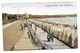 Old Colour Postcard, Parade From Pier Paignton, Devon, Beach Huts, Car, People, 1925. - Paignton