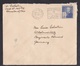 USA: Cover To Germany, 1940, 1 Stamp, Cancel Red Cross, Censored, German Censor Tape, World War, WW2 (minor Damage) - Briefe U. Dokumente