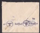 USA: Cover To Germany, 1940, 1 Stamp, Cancel Red Cross, Censored, German Censor Tape, World War, WW2 (minor Damage) - Briefe U. Dokumente