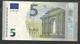 Greece New Printer Y005C4 !! "Y" 5 EURO GEM UNC! Draghi Signature! - 5 Euro