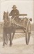 Vintage Real Photo Postcard Of Lady In Horse And Trap. 1919 - Other & Unclassified