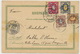 Upsala Pionneer Card 1897 4 Stamps To Sables D' Olonne - Suède