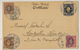 Gruss Vom Dampfer " Imperator  " Sassnitz To  Trelleborg  Ship 1901 4 Stamps Sweden Ship Mark - Suède